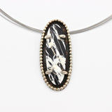 White Buffalo Turquoise Shadowbox Pendant By Nyya Lark