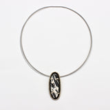 White Buffalo Turquoise Shadowbox Pendant By Nyya Lark