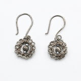 Crochete Earrings With Hematite By Suzane Beaubrun