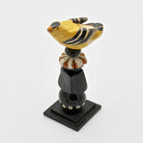 American Goldfinch Totem Sculpture By Gail Splaver
