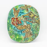 Tigerwoman and Friends Plate By Nora Sarkissian