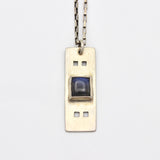 Silver Tablet Labradorite Pendant By Theresa Kwong