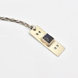 Silver Tablet Labradorite Pendant By Theresa Kwong