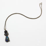 Opal, Diamond, and Sapphire Necklace By Karen Edgerly