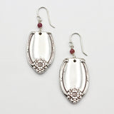 Cutlery Earrings With Pink Beads By Carolyn Tillie