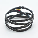 Garnet Ring On Oxidized Silver By Kathleen Maley