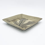 Small Sqaure Fig Leaf Plate By Kathy Kearns