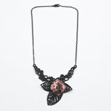 Upcycled Flower Necklace By Suzane Beaubrun