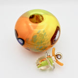 Amber Flecked Lidded Urn By Jon Oakes