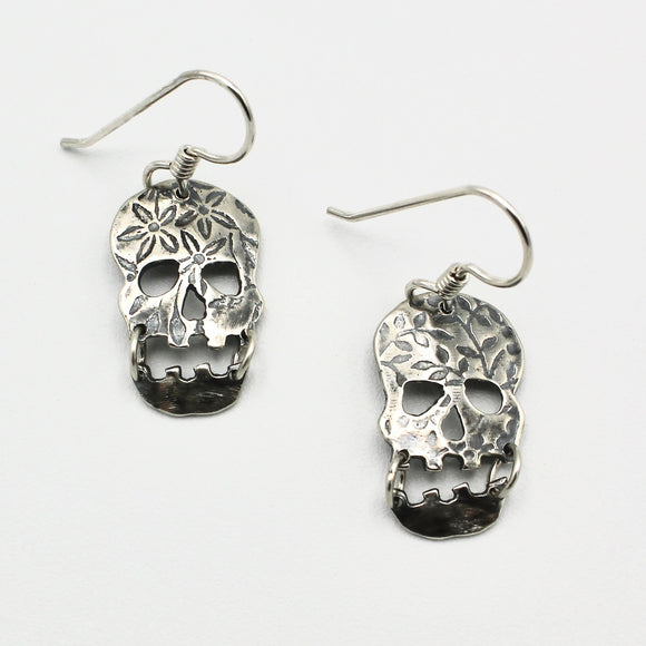 Singing Skull Earrings by Jeannie Haydon