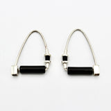 Onyx Hoop Earrings By Jeannie Haydon