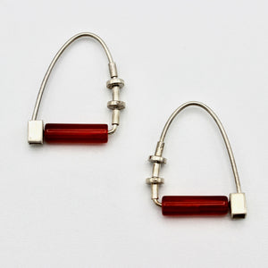 Carnelian Hoop Earrings By Jeannie Haydon