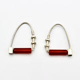 Carnelian Hoop Earrings By Jeannie Haydon