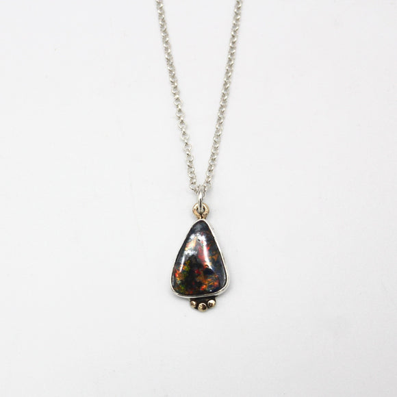 Small Gold Boulder Opal Necklace By Jeannie Haydon