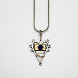 Sapphire Spikeheart Necklace By Jeannie Haydon