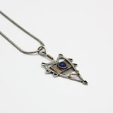 Sapphire Spikeheart Necklace By Jeannie Haydon