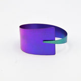Large Annodized Titanium Cuff By Kirk McCarthy