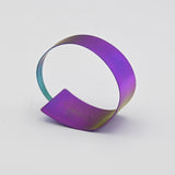 Large Annodized Titanium Cuff By Kirk McCarthy