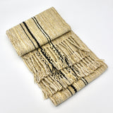 Straw and Charcoal Chenille Scarf By Spring Kraeger