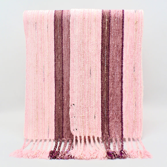 Pink Chenille Scarf By Spring Kraeger