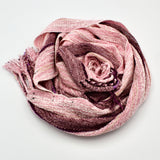 Pink Chenille Scarf By Spring Kraeger