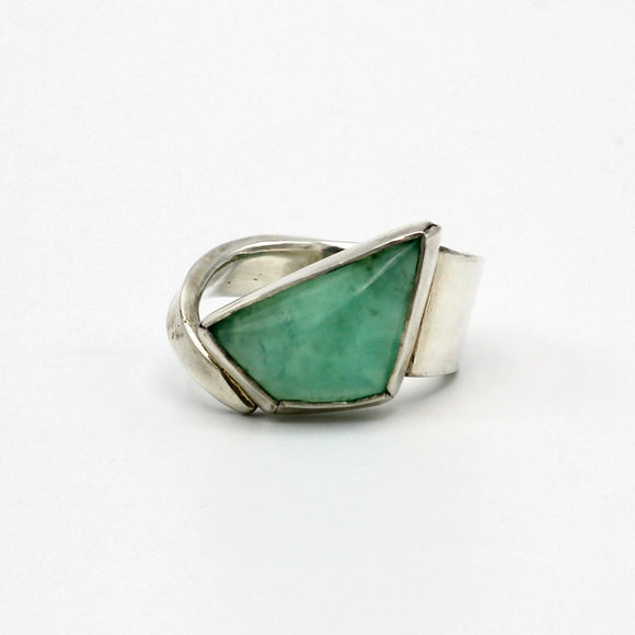 Green Opal Ring By Junko Stickney