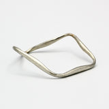 Textured Silver Tube Bracelet by Junko Stickney