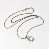 Silver Wrapped Pendant With Rainbow Moonstone By Junko Stickney