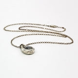 Silver Wrapped Pendant With Rainbow Moonstone By Junko Stickney