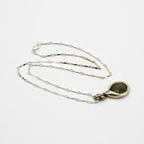 Silver Pendant With Grey Moonstone By Junko Stickney