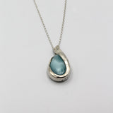 Silver Larimar Necklace By Junko Stickney