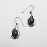 Wrapped Labradorite Earrings By Junko Stickney