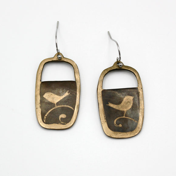 Silhouetted Bird Earrings By Hadar Jacobson