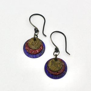 Stacked Primaries Earrings By Janet Kaufman