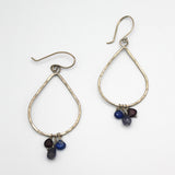 Triple Stone Tear Drop Earrings By Janet Kaufman