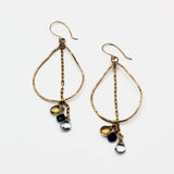 Gold Teardrop Hoops By Janet Kaufman