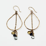 Gold Teardrop Hoops By Janet Kaufman