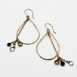 Gold Teardrop Hoops By Janet Kaufman