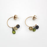Gold Filled Hoops With Gemstones By Janet Kaufman
