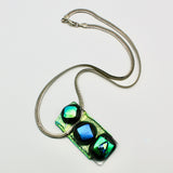 Green Fused Glass Pendant By Gina Papen