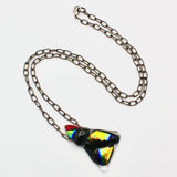 Triangle Fused Glass Pendant By Gina Papen