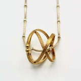 Gold Mobius Necklace By Kathleen Maley