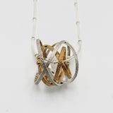 Gold and Silver Mobius Necklace By Kathleen Maley