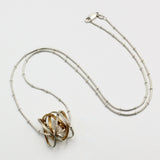 Gold and Silver Mobius Necklace By Kathleen Maley