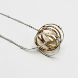 Gold and Silver Mobius Necklace By Kathleen Maley