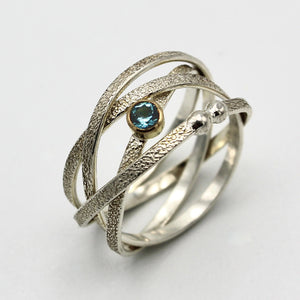 Blue Zircon Ring By Kathleen Maley