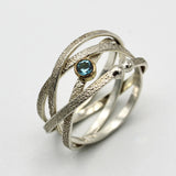 Blue Zircon Ring By Kathleen Maley