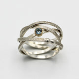 Blue Zircon Ring By Kathleen Maley