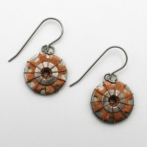 Washer and Gear Earrings By Irene Storch