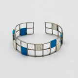 Silver and Turquoise Cuff Bracelet By Irene Storch